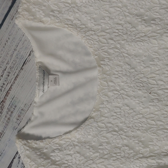 🏵 CHRISTOPHER & BANKS LACE TOP - Picture 4 of 8